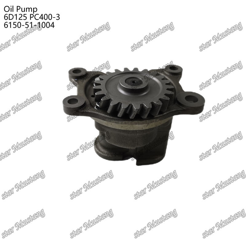 Máy bơm dầu 6D125 PC400-3 Flat 6150-51-1004 Cho bộ phận phụ tùng động cơ Kumatsu