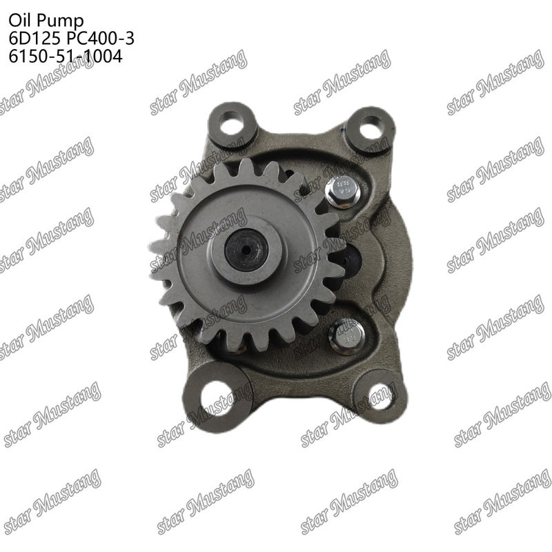 Máy bơm dầu 6D125 PC400-3 Flat 6150-51-1004 Cho bộ phận phụ tùng động cơ Kumatsu