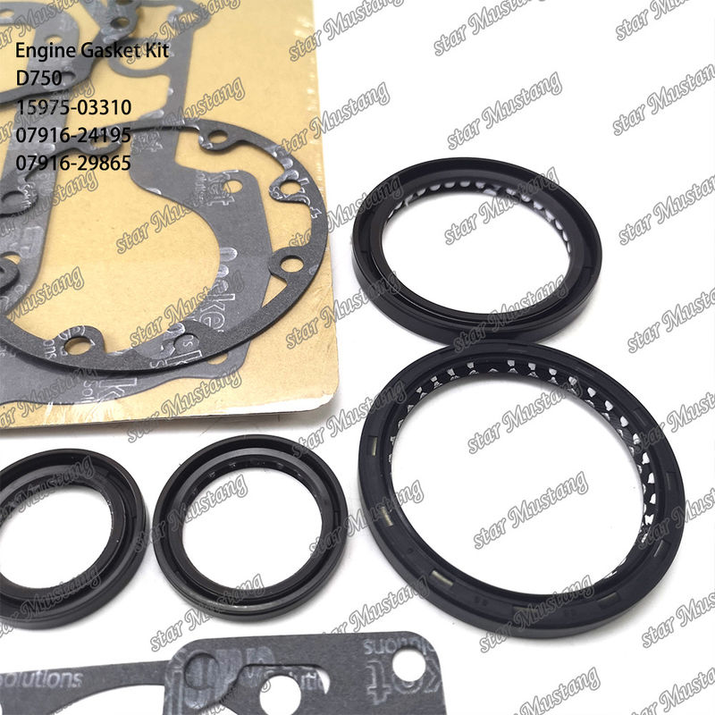 D750 Bộ đệm đầy đủ Đệm đầu 15975-03310 Lên 07916-24195 Dưới 07916-29865 Thích hợp cho Kubota