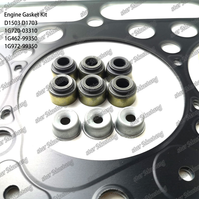 D1503 D1703 Thiết bị đệm đầy đủ kim loại 1G720-03310 1G462-99350 1G972-99350 Thích hợp cho Kubota
