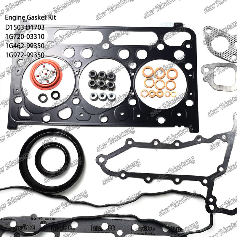 D1503 D1703 Thiết bị đệm đầy đủ kim loại 1G720-03310 1G462-99350 1G972-99350 Thích hợp cho Kubota