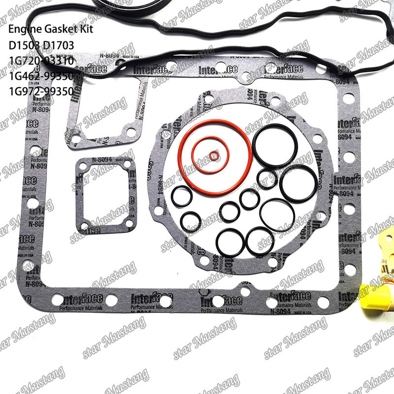 D1503 D1703 Thiết bị đệm đầy đủ kim loại 1G720-03310 1G462-99350 1G972-99350 Thích hợp cho Kubota