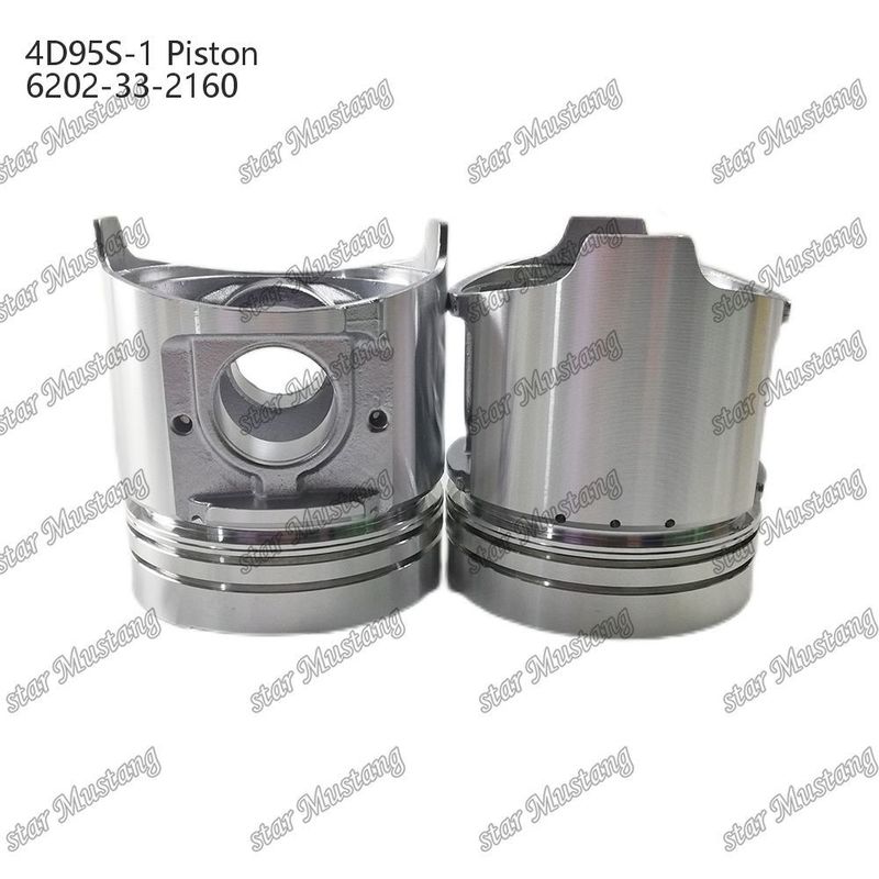 Piston 4D95S-1 104mm cao tròn đáy 51mm buồng đốt 6202-33-2160 Cho bộ phận phụ tùng động cơ Kumatsu