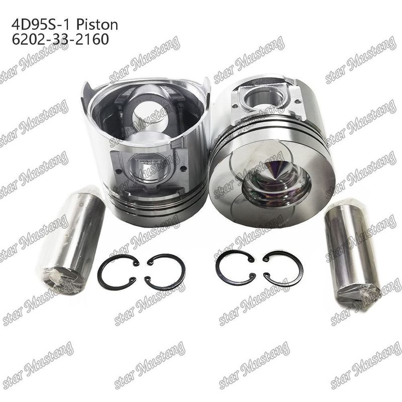 Piston 4D95S-1 104mm cao tròn đáy 51mm buồng đốt 6202-33-2160 Cho bộ phận phụ tùng động cơ Kumatsu