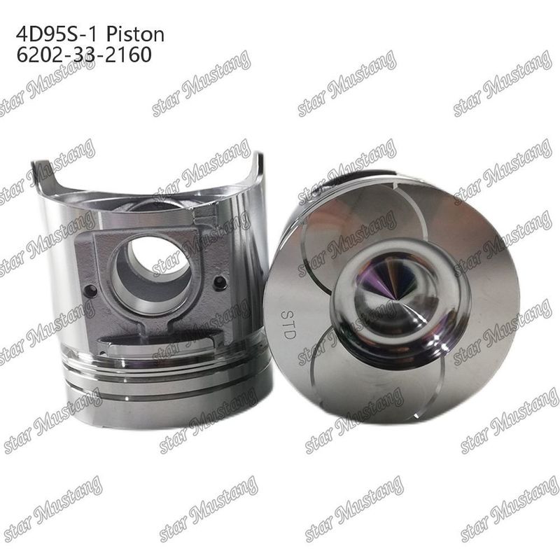 Piston 4D95S-1 104mm cao tròn đáy 51mm buồng đốt 6202-33-2160 Cho bộ phận phụ tùng động cơ Kumatsu