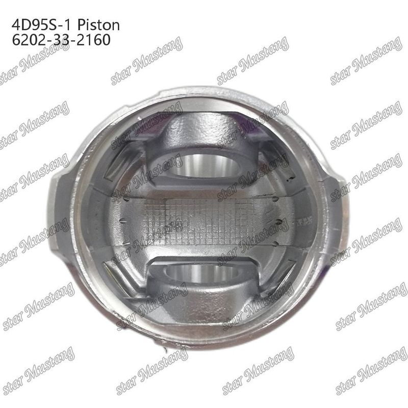 Piston 4D95S-1 104mm cao tròn đáy 51mm buồng đốt 6202-33-2160 Cho bộ phận phụ tùng động cơ Kumatsu