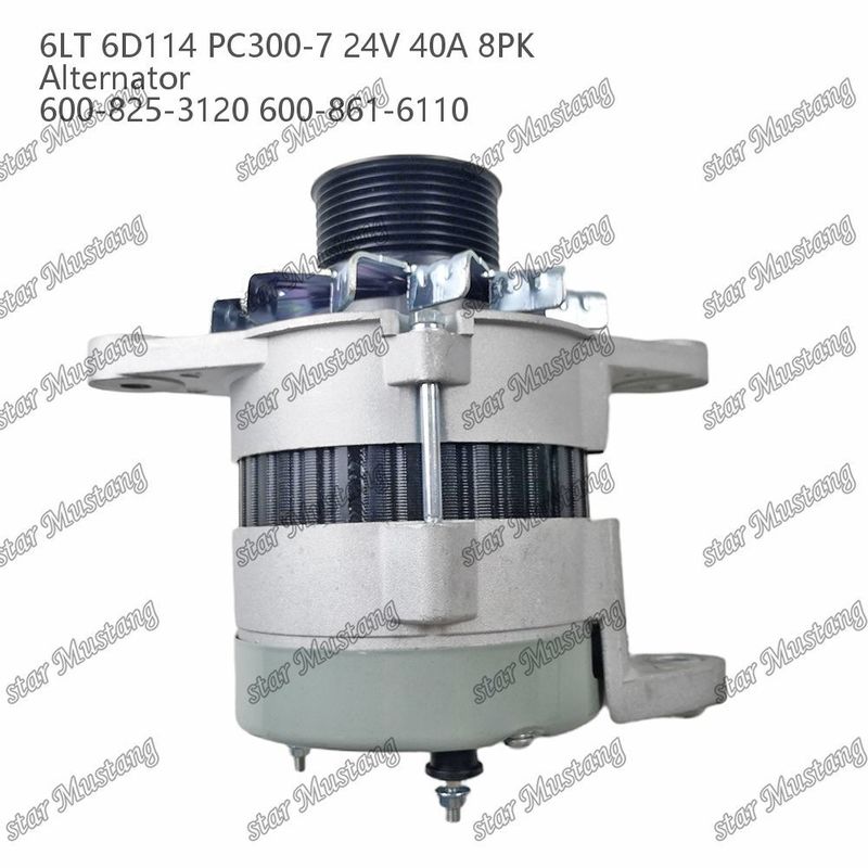 Máy phát điện 6LT 6D114 PC300-7 24V 40A 8PK 600-825-3120 600-861-6110