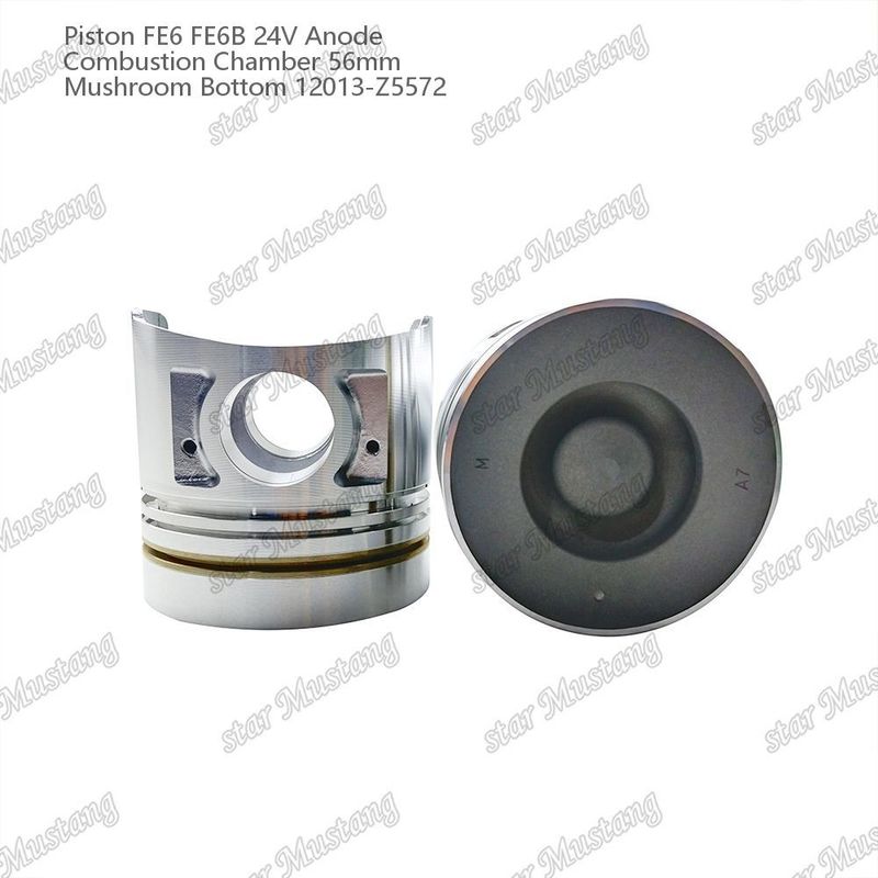 Piston FE6 FE6B 24V Phòng đốt 56mm Nấm đáy Anode 12013-Z5572 Đối với phụ tùng động cơ Nissan