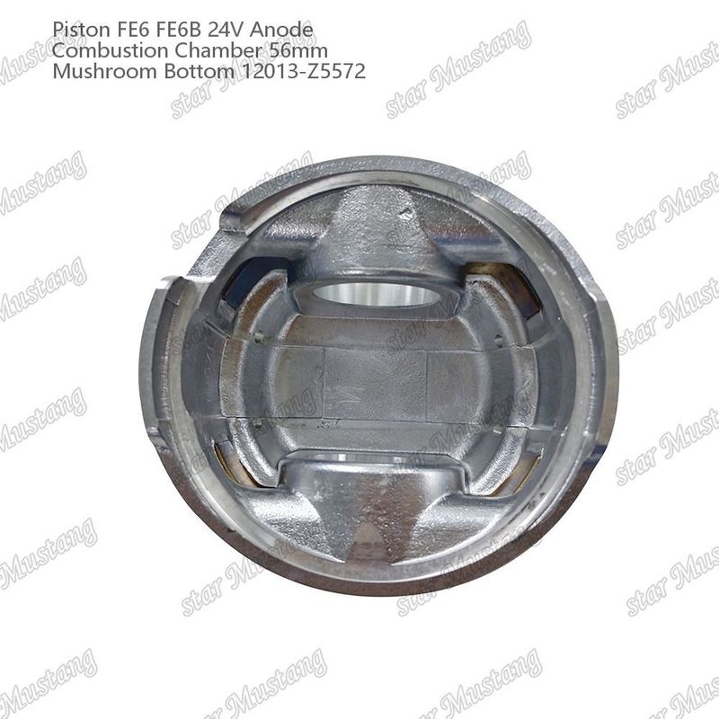 Piston FE6 FE6B 24V Phòng đốt 56mm Nấm đáy Anode 12013-Z5572 Đối với phụ tùng động cơ Nissan