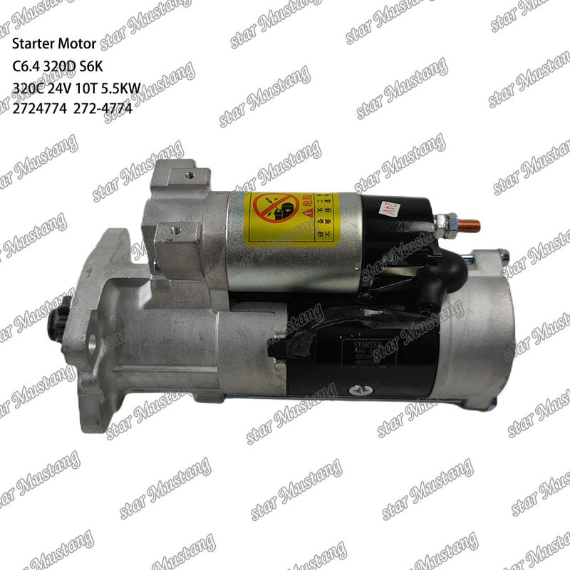 Động cơ khởi động Động cơ khởi động C6.4 320D S6K 320C 24V 10T 5.5KW 2724774 272-4774 Đối với phụ tùng động cơ Caterpillar