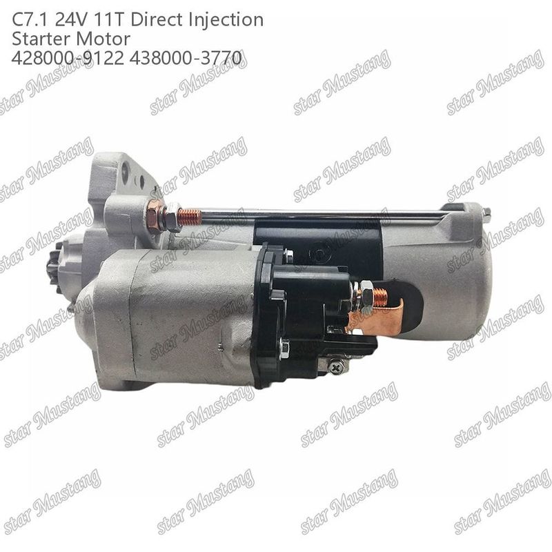 Động cơ khởi động động cơ C7.1 DI loại 24V 11T 428000-9122 438000-3770 Đối với phụ tùng động cơ Caterpillar