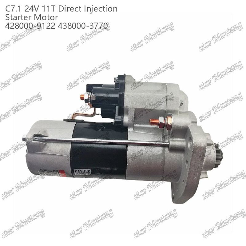 Động cơ khởi động động cơ C7.1 DI loại 24V 11T 428000-9122 438000-3770 Đối với phụ tùng động cơ Caterpillar