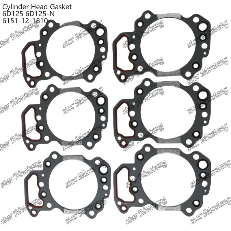 Băng xăng xi lanh 6D125 6D125-N 6151-12-1810 Đối với phụ tùng động cơ KUMATSU