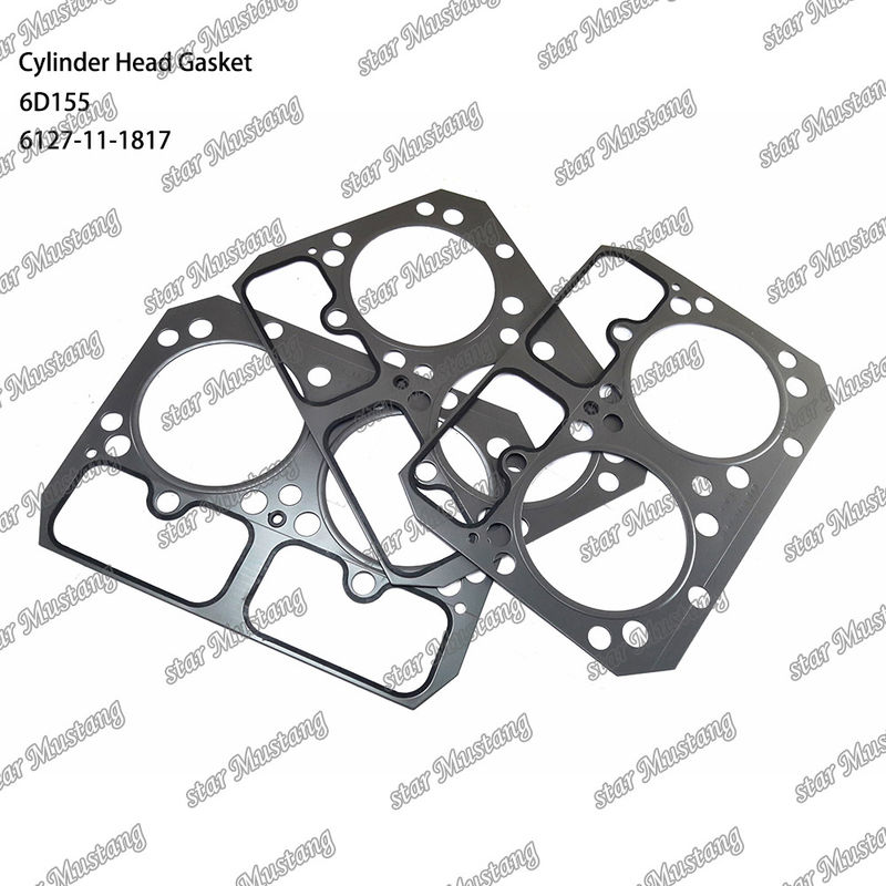 Ghi đầu xi lanh 6D155 Kim loại 6127-11-1817 Đối với phụ tùng động cơ KUMATSU
