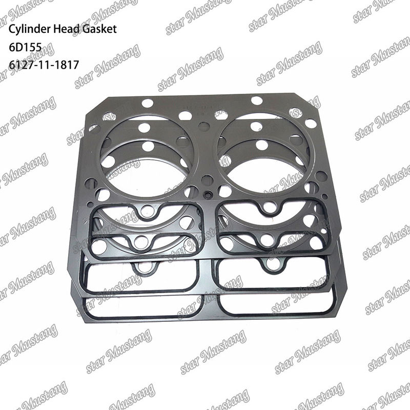 Ghi đầu xi lanh 6D155 Kim loại 6127-11-1817 Đối với phụ tùng động cơ KUMATSU