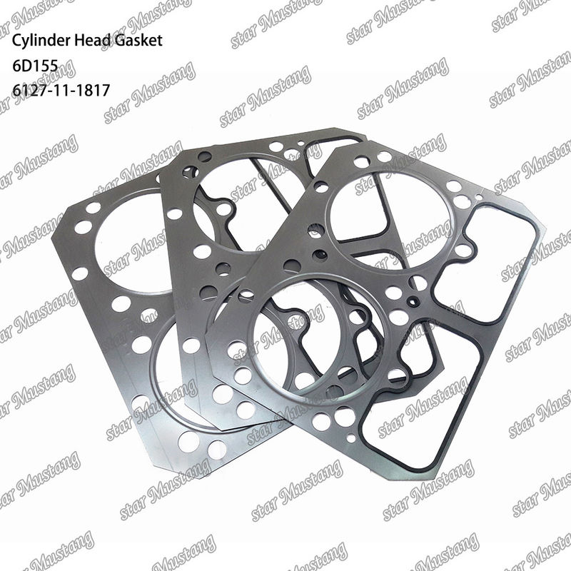 Ghi đầu xi lanh 6D155 Kim loại 6127-11-1817 Đối với phụ tùng động cơ KUMATSU