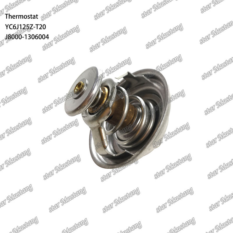Thermostat YC6J125Z-T20 J8000-1306004 75 ° C Phần động cơ với cấu trúc tích hợp và 6 tháng