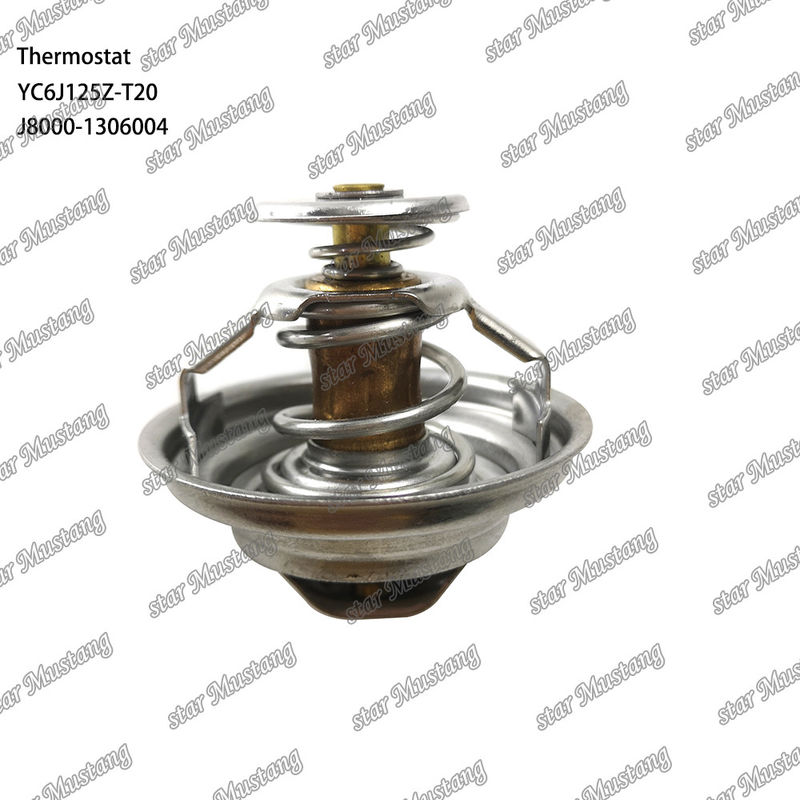 Thermostat YC6J125Z-T20 J8000-1306004 75 ° C Phần động cơ với cấu trúc tích hợp và 6 tháng