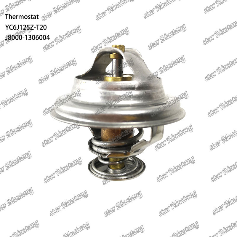 Thermostat YC6J125Z-T20 J8000-1306004 75 ° C Phần động cơ với cấu trúc tích hợp và 6 tháng