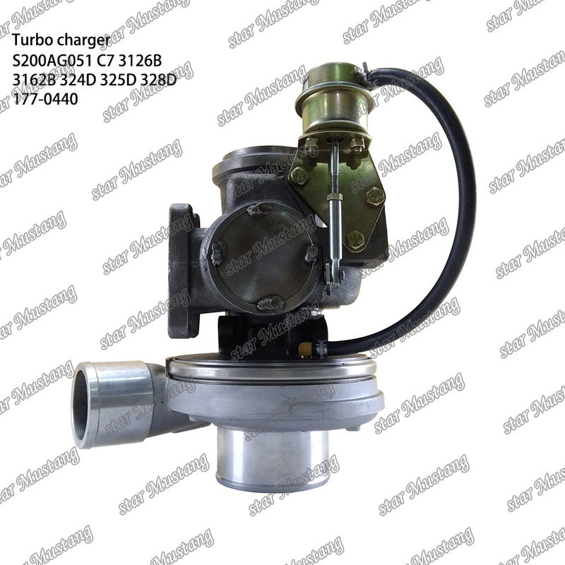 Máy tăng áp S200AG051 C7 3126B 3162B 324D 325D 328D 177-0440 Phần động cơ với cấu trúc tích hợp và 6 tháng