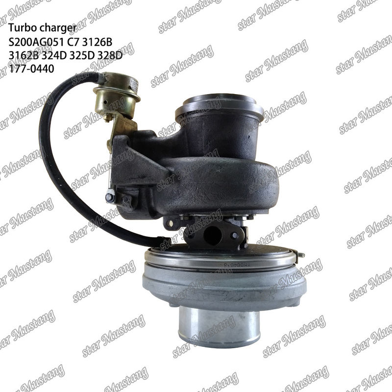 Máy tăng áp S200AG051 C7 3126B 3162B 324D 325D 328D 177-0440 Phần động cơ với cấu trúc tích hợp và 6 tháng