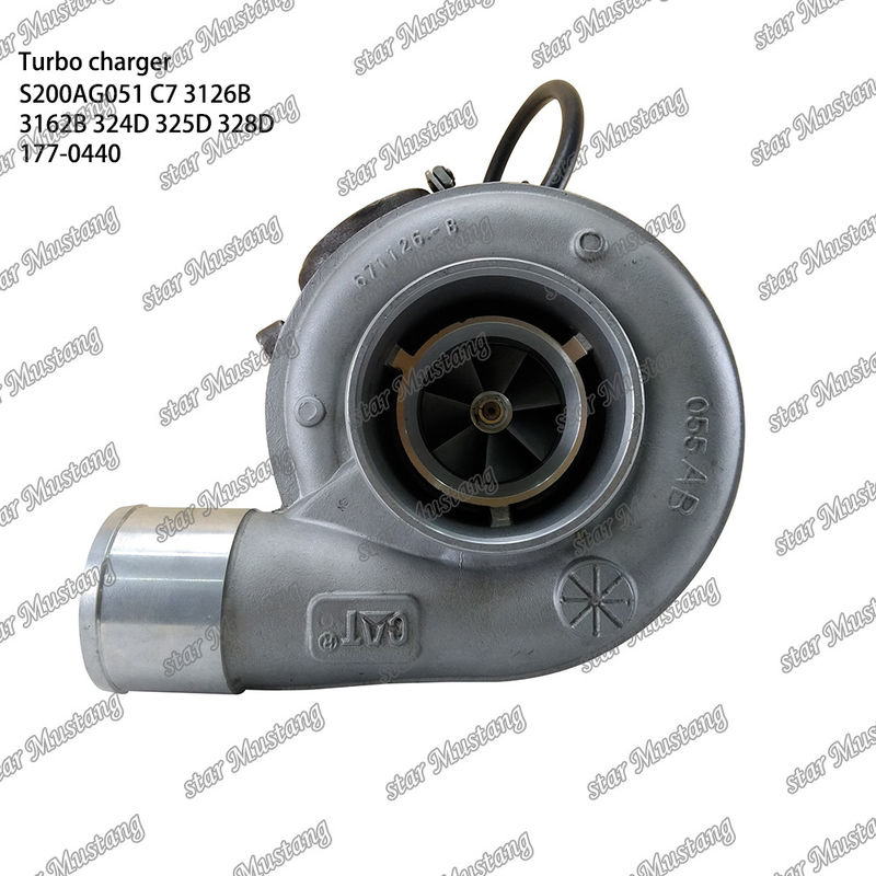 Máy tăng áp S200AG051 C7 3126B 3162B 324D 325D 328D 177-0440 Phần động cơ với cấu trúc tích hợp và 6 tháng