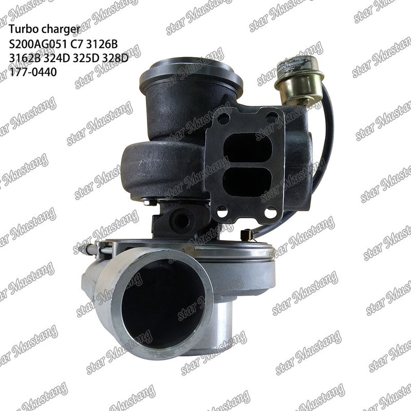 Máy tăng áp S200AG051 C7 3126B 3162B 324D 325D 328D 177-0440 Phần động cơ với cấu trúc tích hợp và 6 tháng