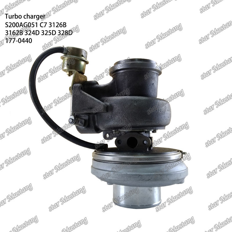 Máy tăng áp S200AG051 C7 3126B 3162B 324D 325D 328D 177-0440 Phần động cơ với cấu trúc tích hợp và 6 tháng