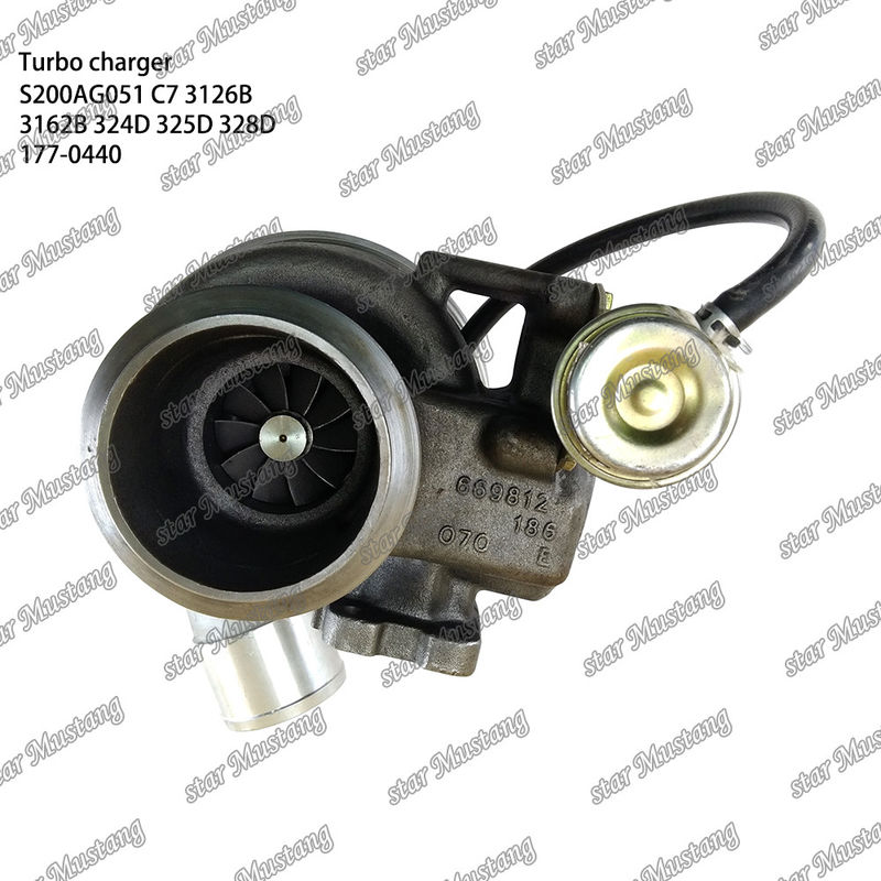 Máy tăng áp S200AG051 C7 3126B 3162B 324D 325D 328D 177-0440 Phần động cơ với cấu trúc tích hợp và 6 tháng