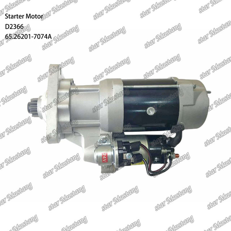 D2366 Động cơ khởi động Động cơ 39MT 24V 9.0KW 11T 65.26201-7074A Đối với phụ tùng động cơ DOOSAN DAEWOO