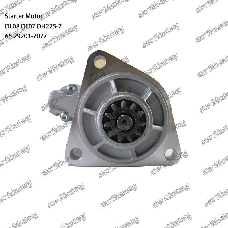 DL08 DL07 DH225-7 Động cơ khởi động động cơ 24V 11T 5.5KW 65.29201-7077 Cho phụ tùng động cơ DOOSAN DAEWOO
