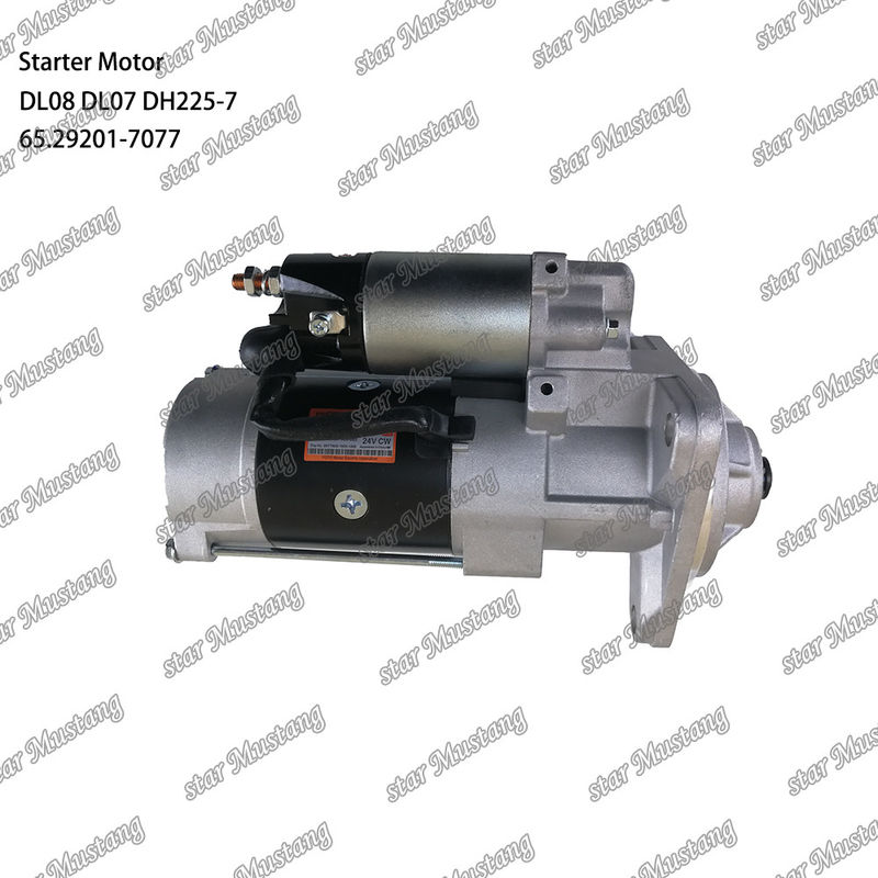 DL08 DL07 DH225-7 Động cơ khởi động động cơ 24V 11T 5.5KW 65.29201-7077 Cho phụ tùng động cơ DOOSAN DAEWOO