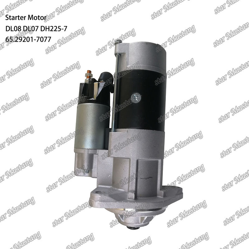 DL08 DL07 DH225-7 Động cơ khởi động động cơ 24V 11T 5.5KW 65.29201-7077 Cho phụ tùng động cơ DOOSAN DAEWOO