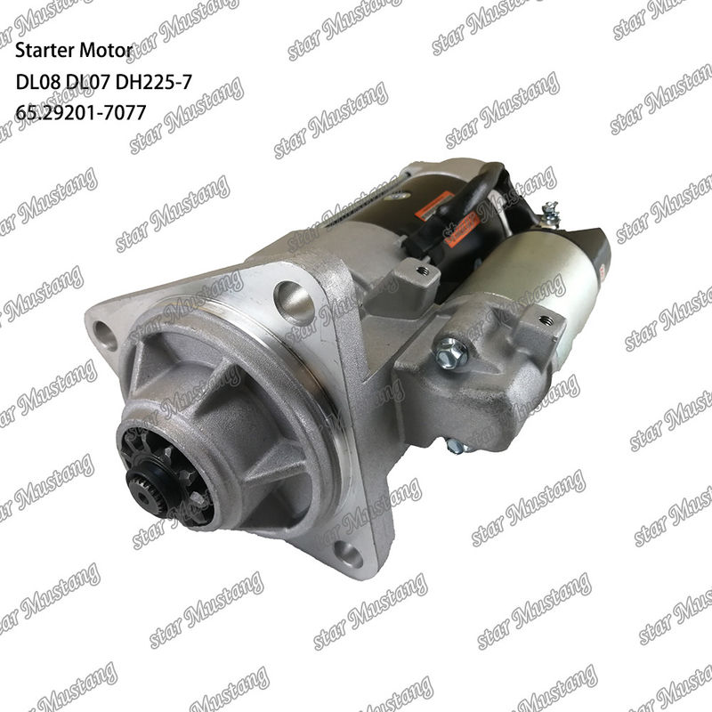 DL08 DL07 DH225-7 Động cơ khởi động động cơ 24V 11T 5.5KW 65.29201-7077 Cho phụ tùng động cơ DOOSAN DAEWOO