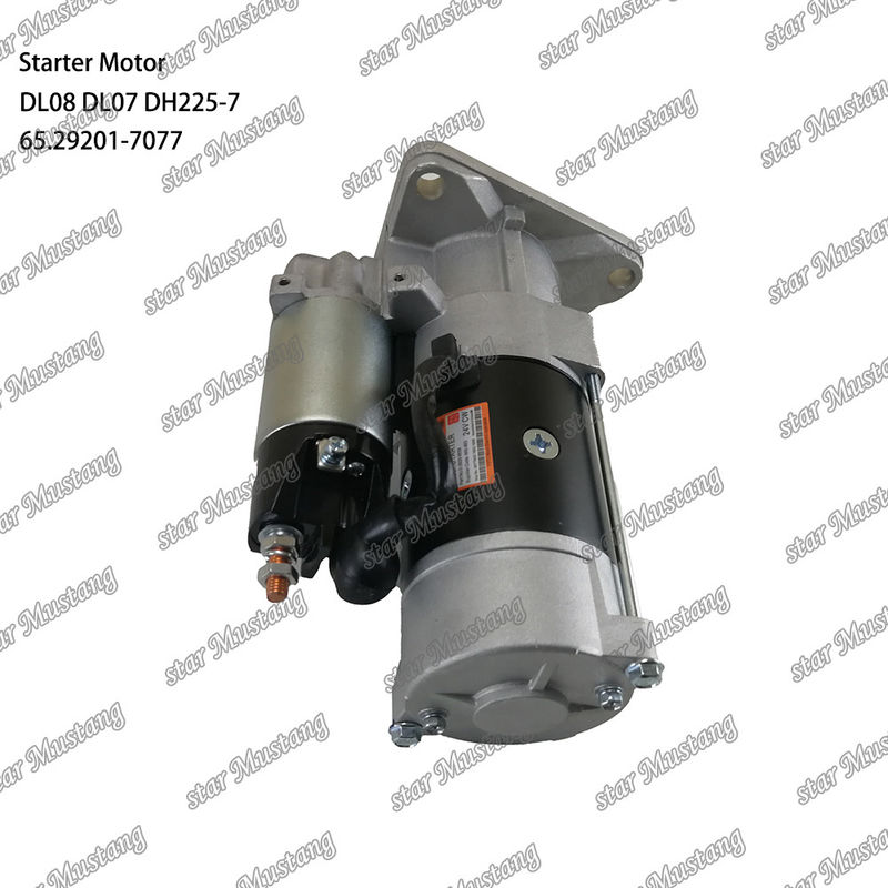 DL08 DL07 DH225-7 Động cơ khởi động động cơ 24V 11T 5.5KW 65.29201-7077 Cho phụ tùng động cơ DOOSAN DAEWOO