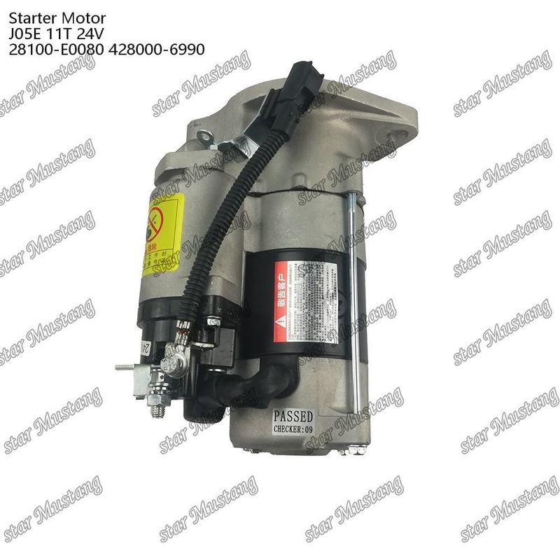 J05E Động cơ khởi động Động cơ 11T 24V 28100-E0080 428000-6990 Đối với phụ tùng động cơ HINO