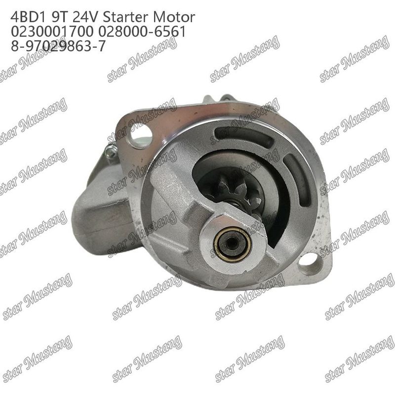 4BD1 Động cơ khởi động động cơ 24V 0230001700 028000-6561 8-97029863-7 Đối với phụ tùng động cơ ISUZU