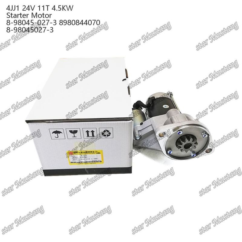 Động cơ khởi động 4JJ1 Động cơ khởi động 24V 11T 4.5KW 8-98045-027-3 8980844070 8-98045027-3 Đối với phụ tùng động cơ ISUZU