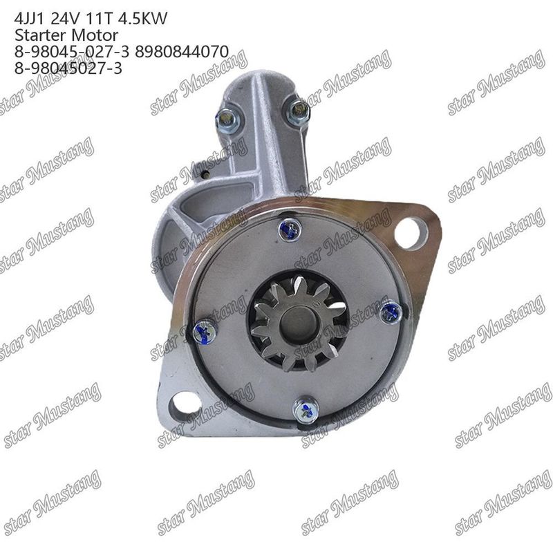 Động cơ khởi động 4JJ1 Động cơ khởi động 24V 11T 4.5KW 8-98045-027-3 8980844070 8-98045027-3 Đối với phụ tùng động cơ ISUZU