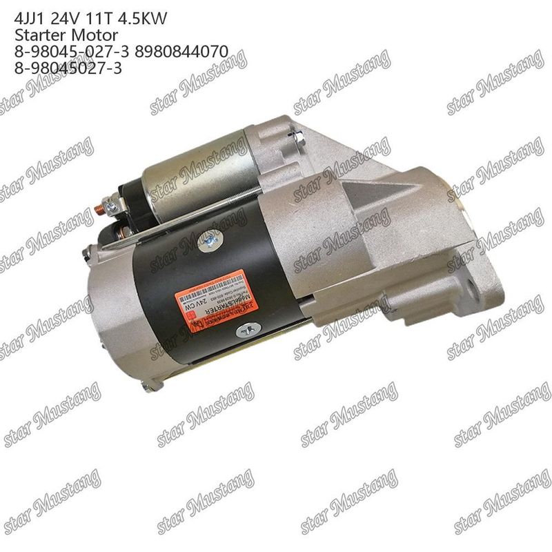 Động cơ khởi động 4JJ1 Động cơ khởi động 24V 11T 4.5KW 8-98045-027-3 8980844070 8-98045027-3 Đối với phụ tùng động cơ ISUZU