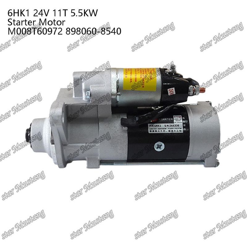 6HK1 Động cơ khởi động động cơ 24V 11T 5.5KW M008T60972 898060-8540 Đối với phụ tùng động cơ ISUZU