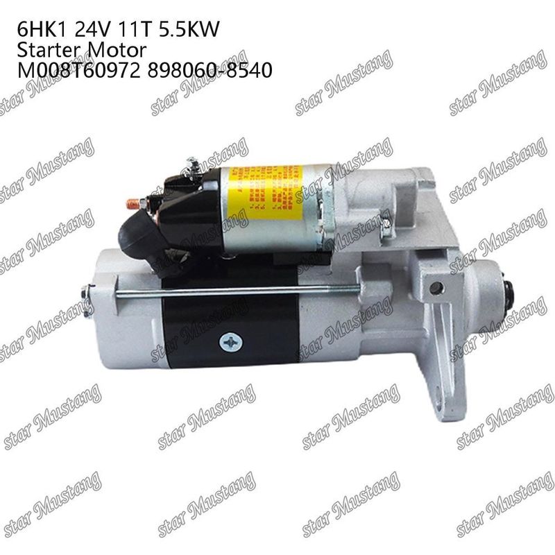 6HK1 Động cơ khởi động động cơ 24V 11T 5.5KW M008T60972 898060-8540 Đối với phụ tùng động cơ ISUZU