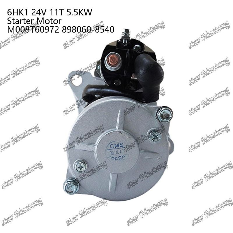 6HK1 Động cơ khởi động động cơ 24V 11T 5.5KW M008T60972 898060-8540 Đối với phụ tùng động cơ ISUZU