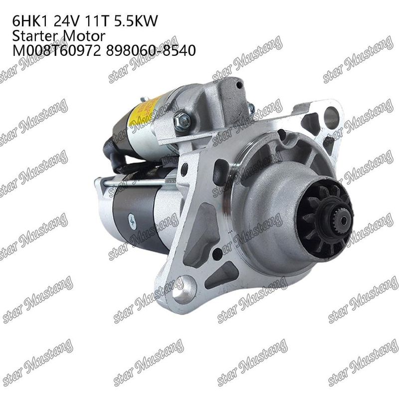 6HK1 Động cơ khởi động động cơ 24V 11T 5.5KW M008T60972 898060-8540 Đối với phụ tùng động cơ ISUZU