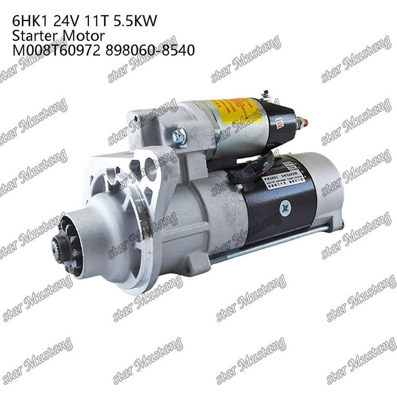 6HK1 Động cơ khởi động động cơ 24V 11T 5.5KW M008T60972 898060-8540 Đối với phụ tùng động cơ ISUZU