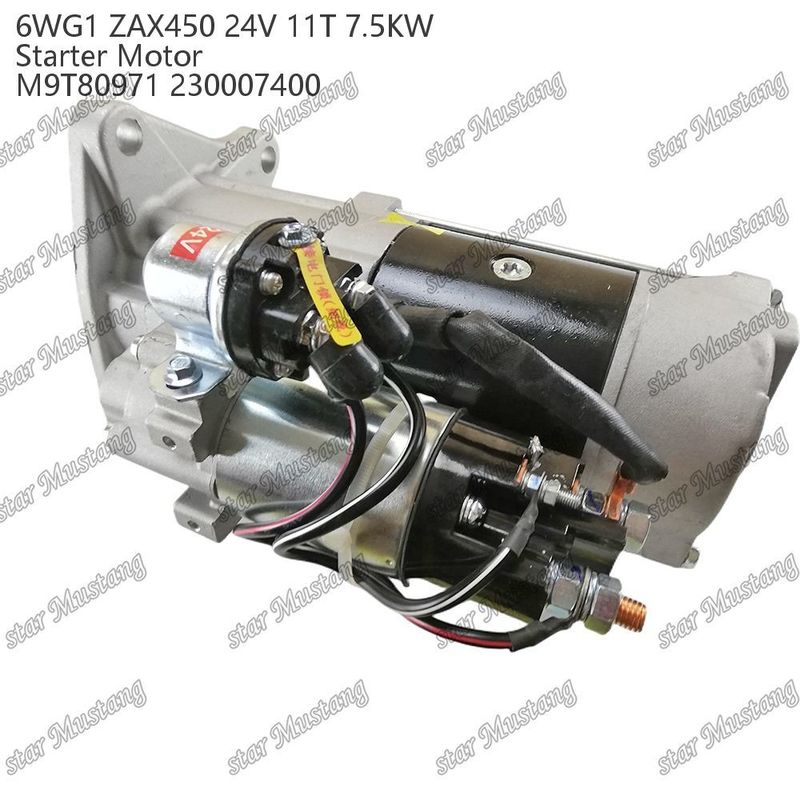 6WG1 ZAX450 Động cơ khởi động động cơ 24V 11T 7.5KW DI loại M9T80971 230007400 Đối với phụ tùng động cơ ISUZU