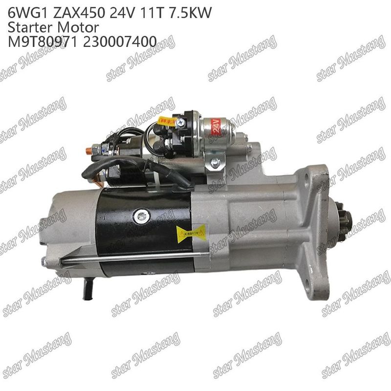 6WG1 ZAX450 Động cơ khởi động động cơ 24V 11T 7.5KW DI loại M9T80971 230007400 Đối với phụ tùng động cơ ISUZU