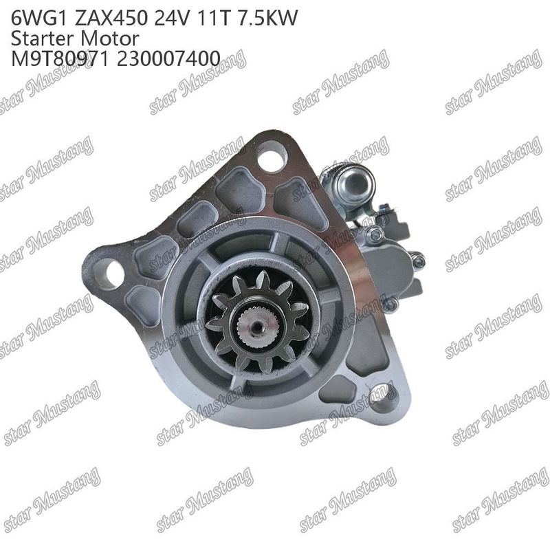 6WG1 ZAX450 Động cơ khởi động động cơ 24V 11T 7.5KW DI loại M9T80971 230007400 Đối với phụ tùng động cơ ISUZU