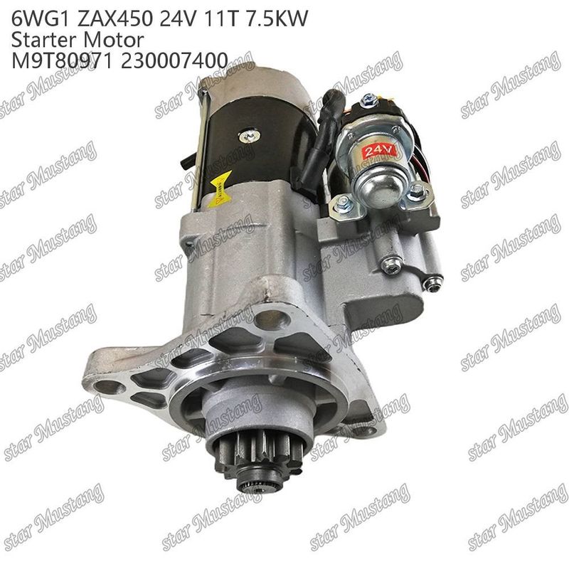 6WG1 ZAX450 Động cơ khởi động động cơ 24V 11T 7.5KW DI loại M9T80971 230007400 Đối với phụ tùng động cơ ISUZU