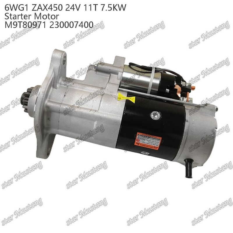 6WG1 ZAX450 Động cơ khởi động động cơ 24V 11T 7.5KW DI loại M9T80971 230007400 Đối với phụ tùng động cơ ISUZU